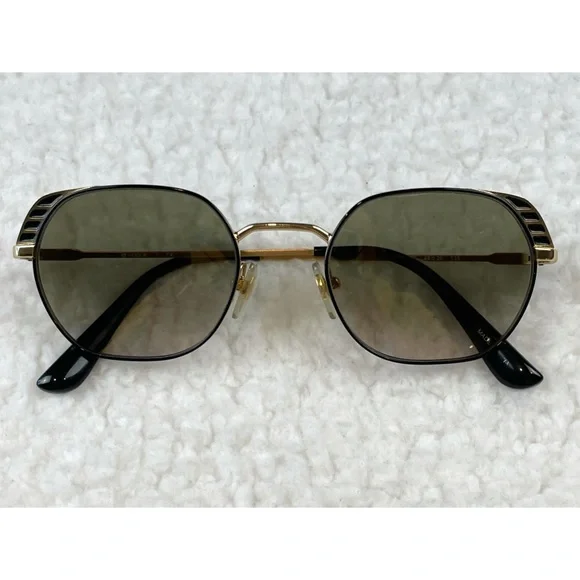 VOGUE EYEWEAR • Hailey Bieber Black and Gold VO4131 Prescription Sunglasses Vogue Eyewear x Hailey Bieber Black and Gold VO4131... | Depop main image 2